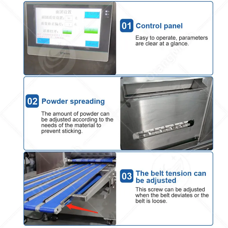 Автоматическая машина для деления и округления теста 2