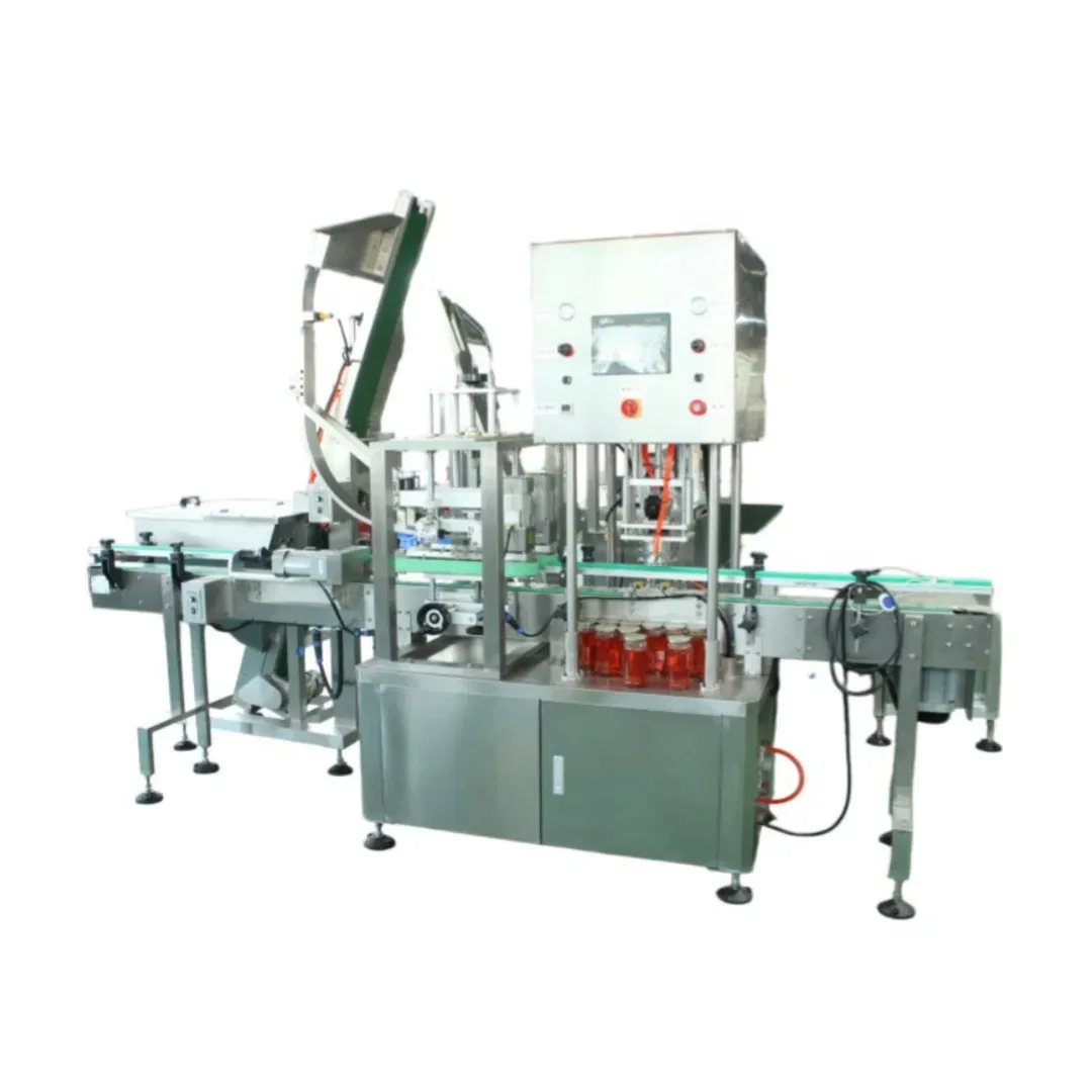 Автоматическое высокоскоростное оборудование для закручивания бутылок с вакуумным закрыванием