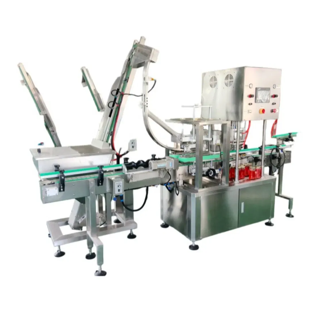 Автоматическое высокоскоростное оборудование для закручивания бутылок с вакуумным закрыванием 4