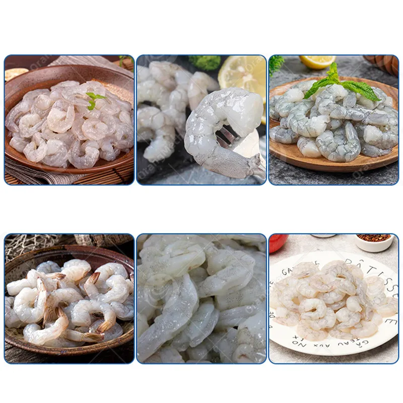 Автоматическая машина для очистки и деваинирования креветок 6