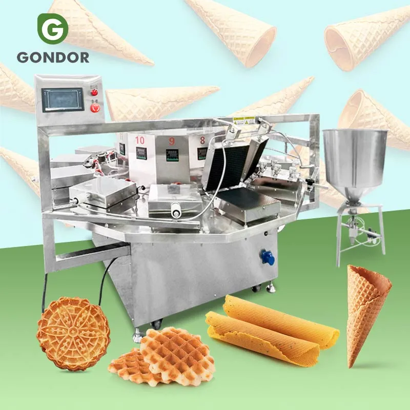 Автоматическая машина для производства сахарных рулетов и конусов для мороженого