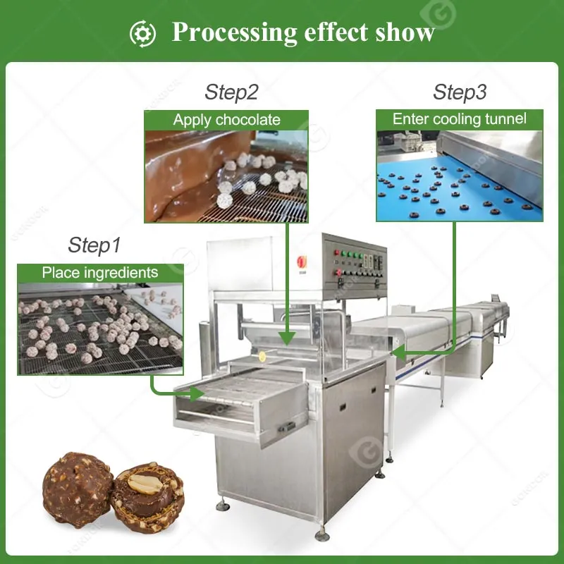 Автоматическая машина для покрытия пончиков шоколадом 5