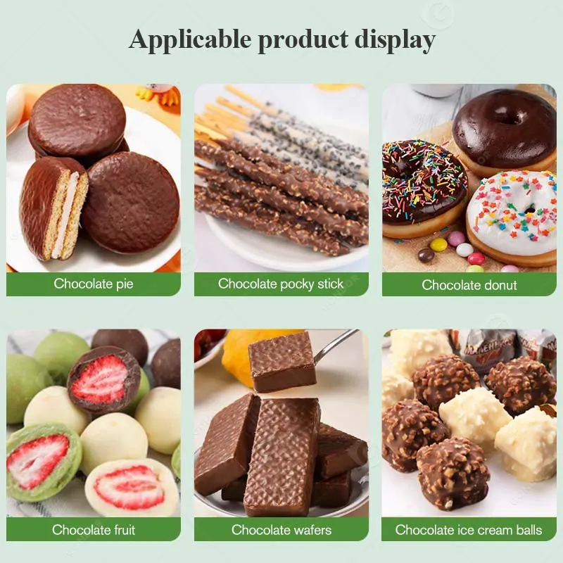 Автоматическая машина для покрытия пончиков шоколадом 6