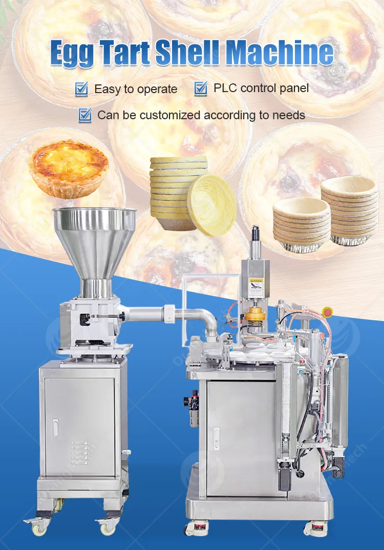 Автоматическая машина для приготовления тарталеток с корочкой, сыра, ананаса и заварного крема 2