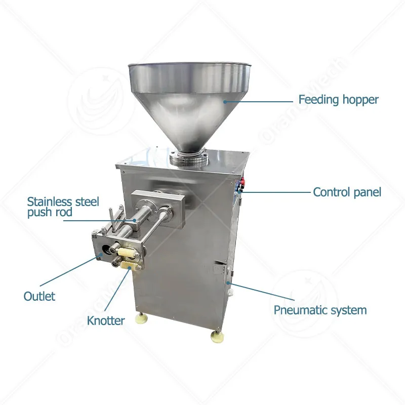 Автоматическая пневматическая машина для завязывания колбас 6