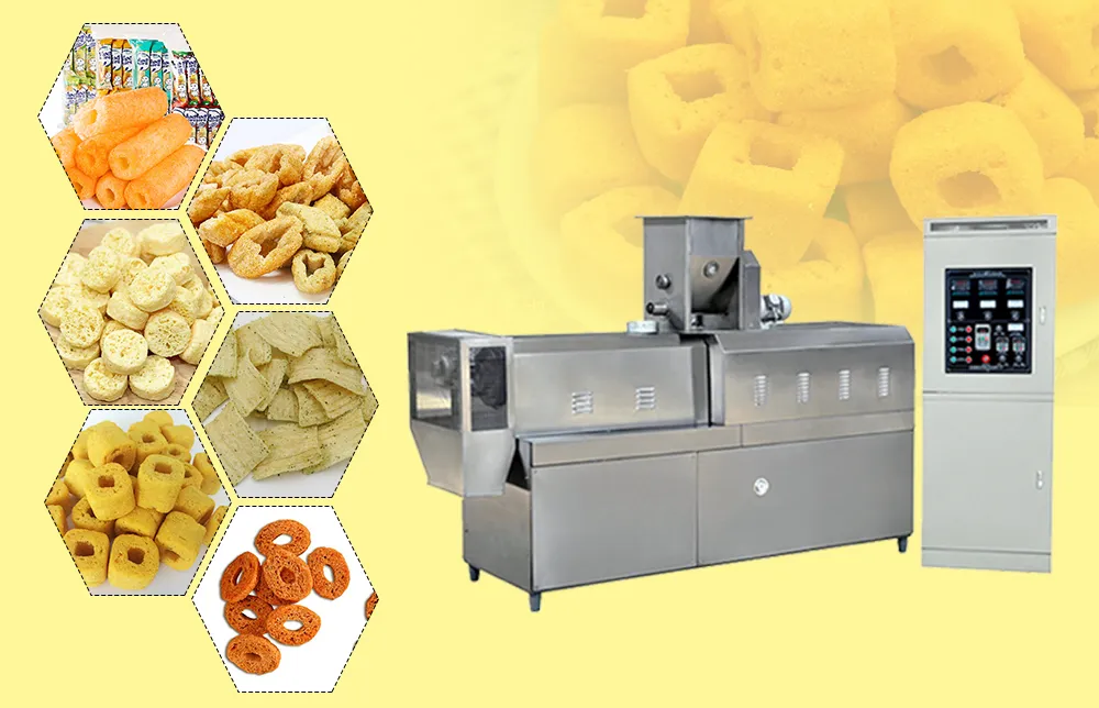 Автоматическая машина для производства воздушных кукурузных закусок 2