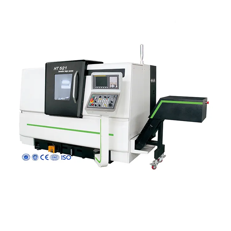 Автоматический наклонный станок с ЧПУ с гантельным загрузчиком и туреткой