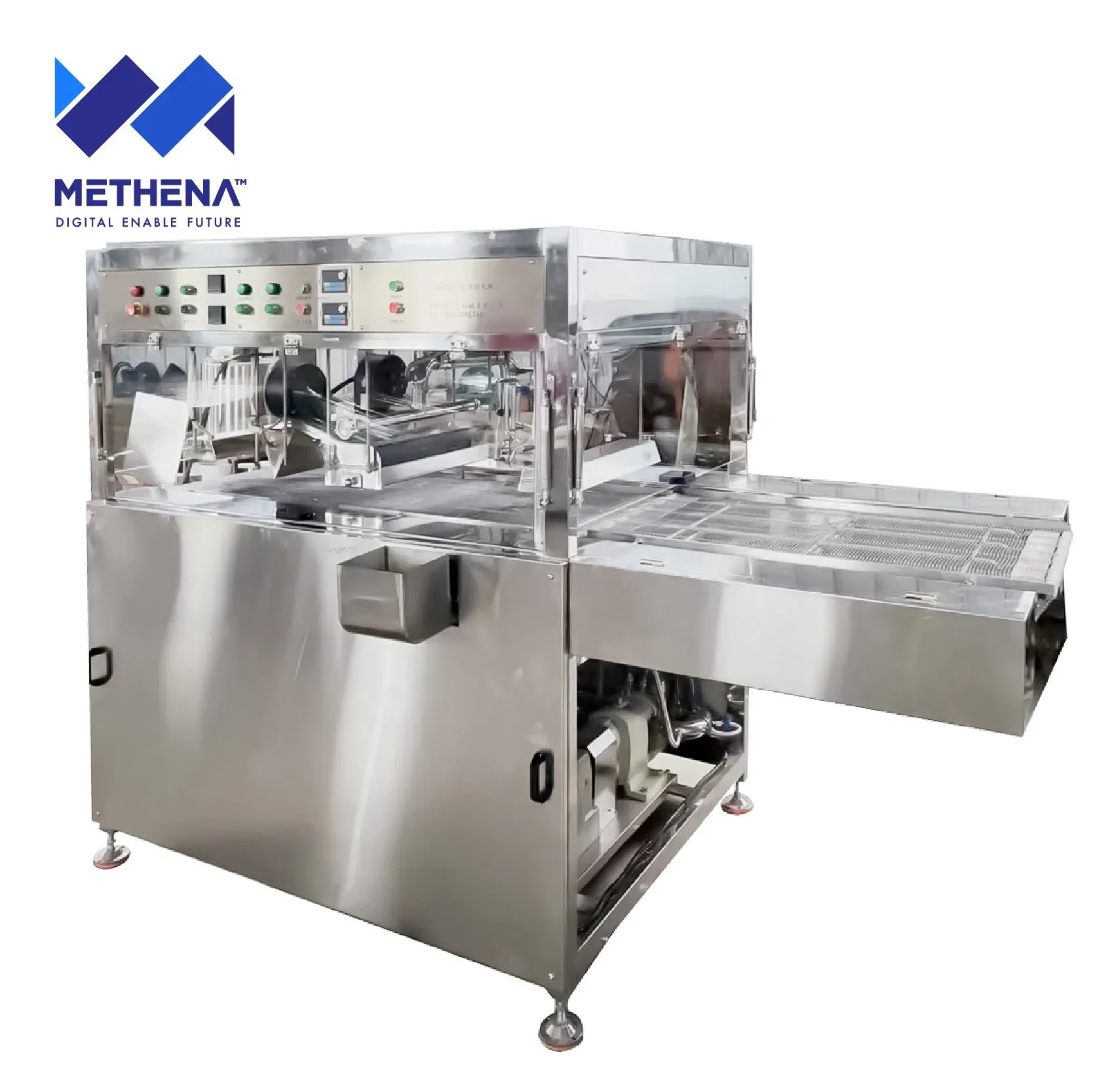 Автоматическая машина для покрытия клубники шоколадом с охлаждающим туннелем 2