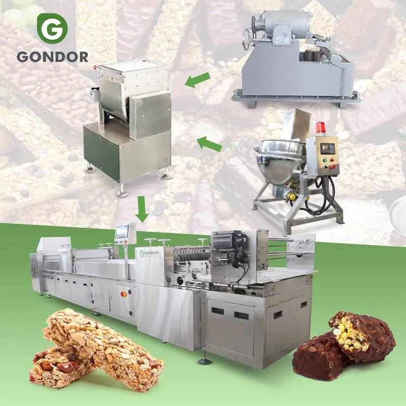 Автоматическая машина для формирования граноловых батончиков с фруктами и орехами