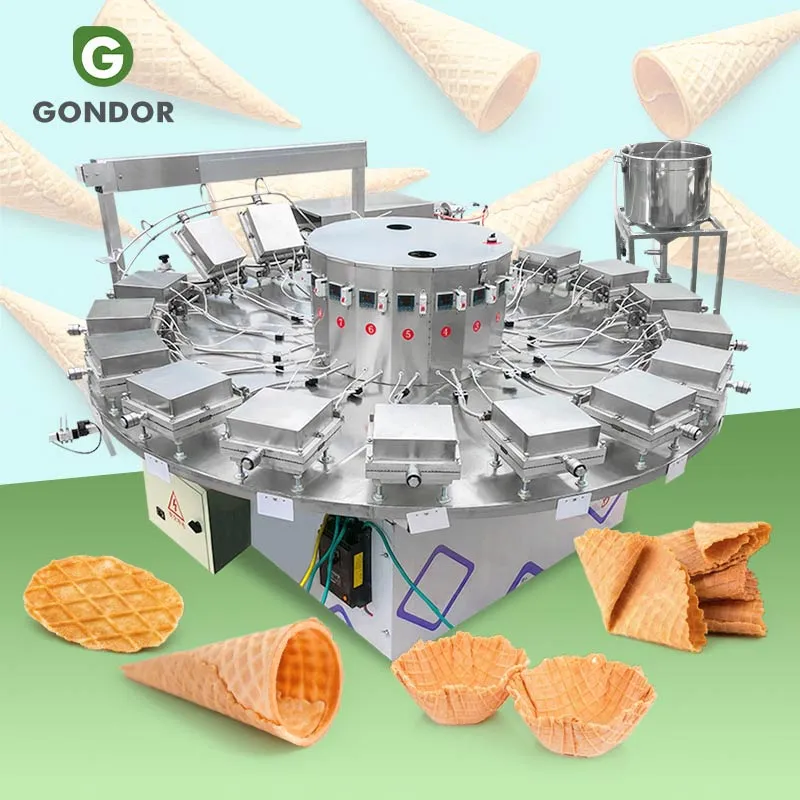 Автоматическая машина для производства стропвафлей и мороженого