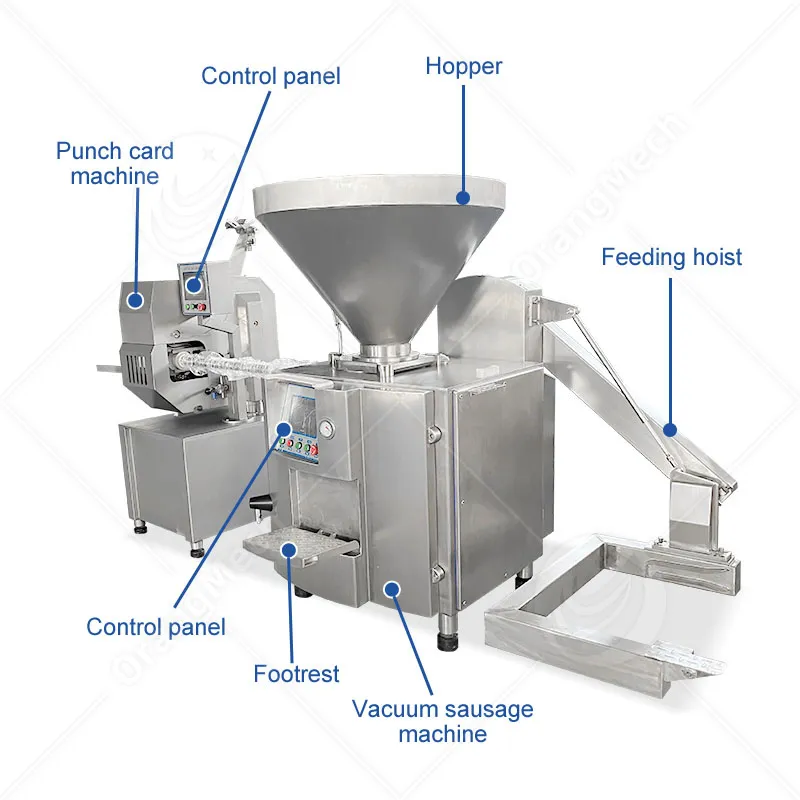 Автоматическая вакуумная машина для приготовления колбас 6