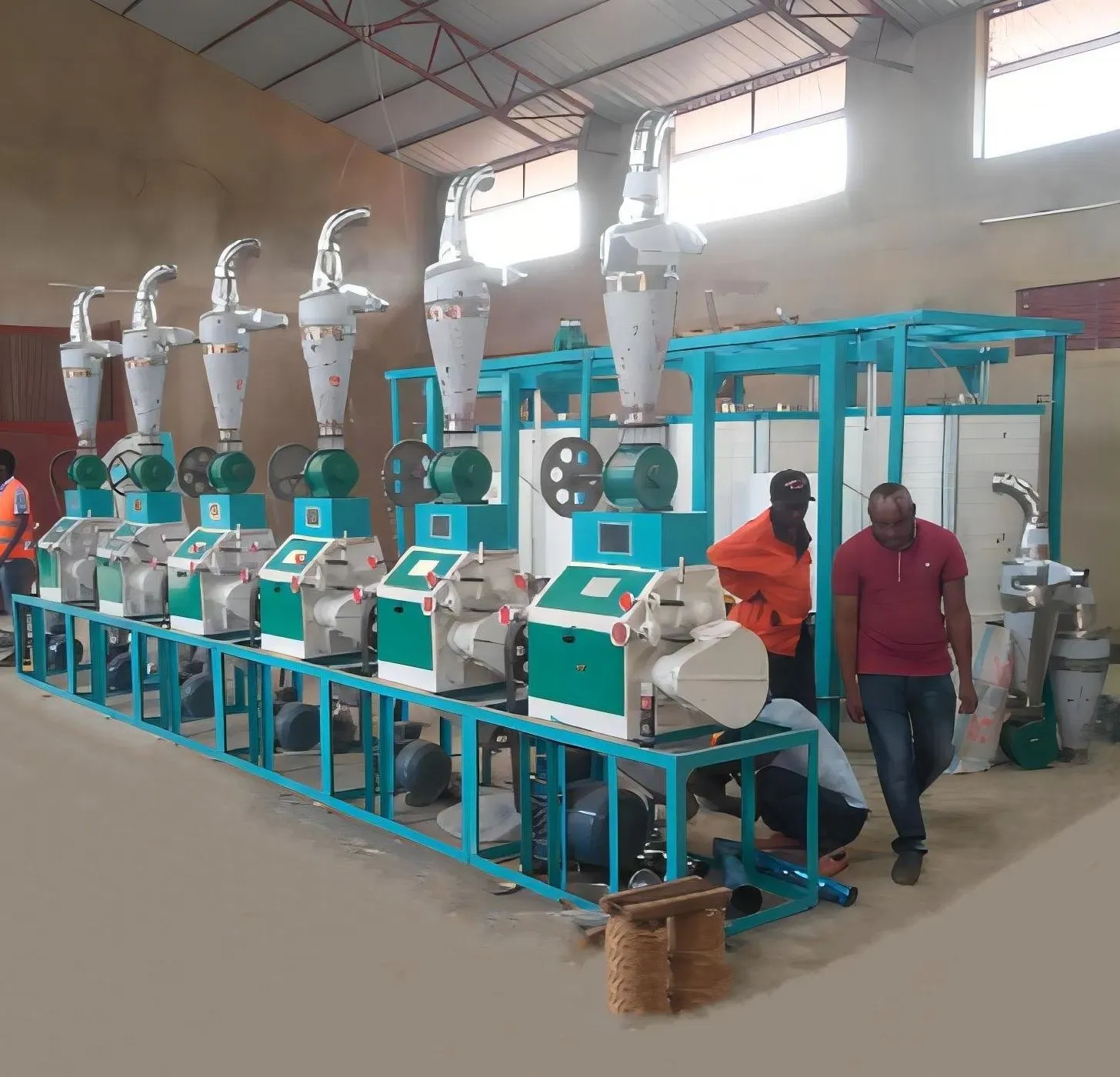 Автоматический завод по производству пшеничной муки