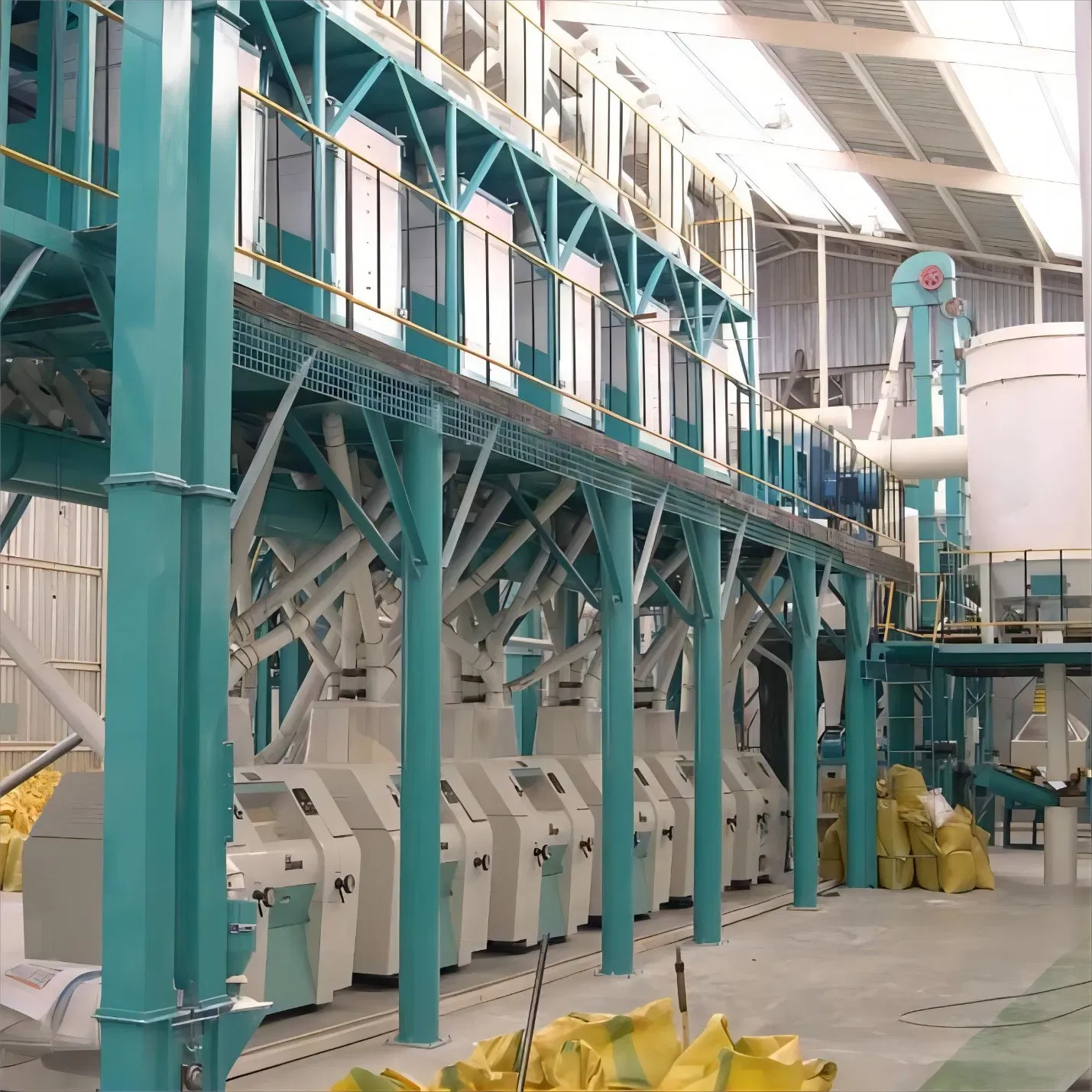 Автоматическая пшеница кукуруза кукуруза крупа рисовая ролька Мочка Мукомольная мельница фрезерная машина 5