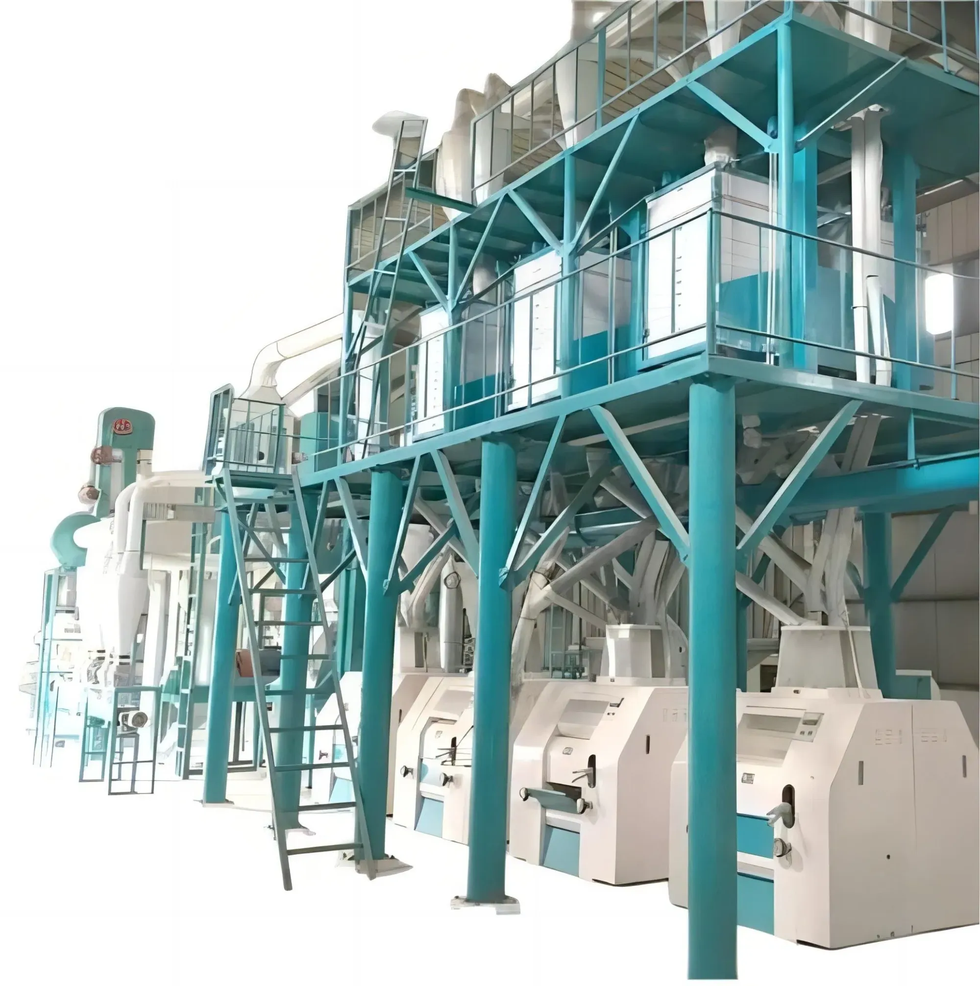 Автоматическая пшеница кукуруза кукуруза крупа рисовая ролька Мочка Мукомольная мельница фрезерная машина 3