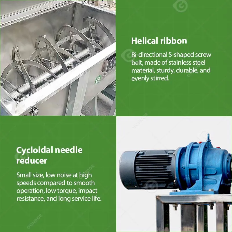 Горизонтальный миксер для сухого порошка GD-BYBHM01 4