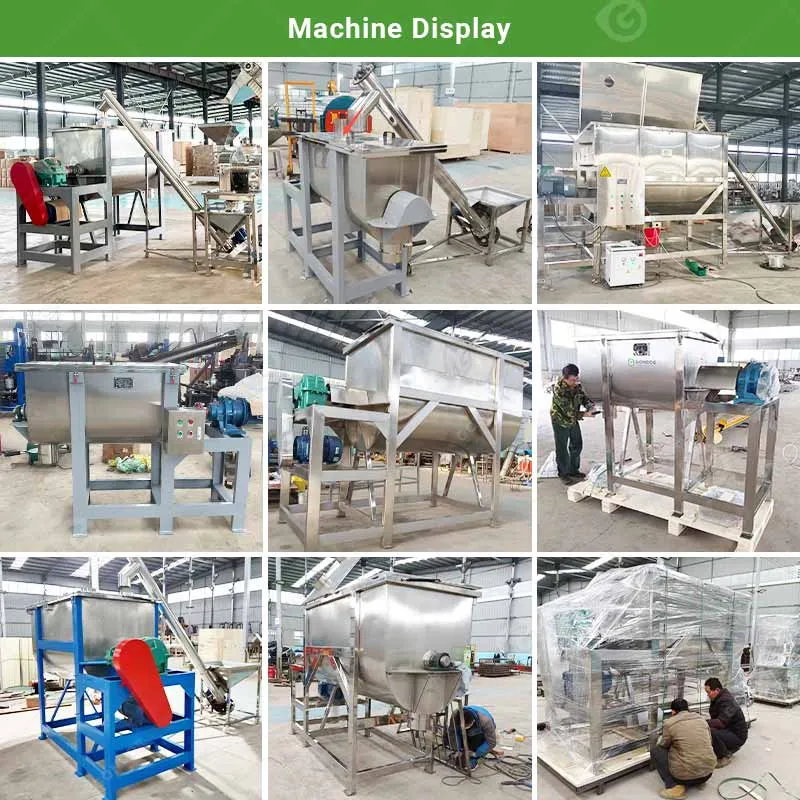 Горизонтальный миксер для сухого порошка GD-BYBHM01 2