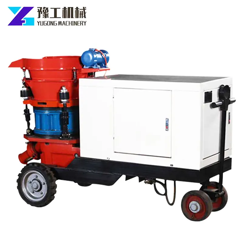 Профессиональная торкретная машина для строительства стен бассейна 4