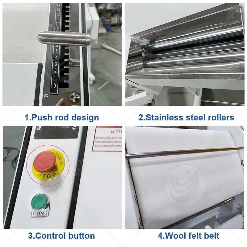 Профессиональная машина для раскатки и формовки теста для булочек и багетов 3