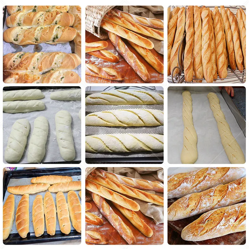 Профессиональная машина для раскатки и формовки теста для булочек и багетов 6