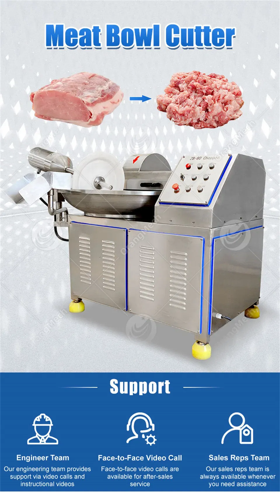 Профессиональный резак для мясной чаши 20L 2