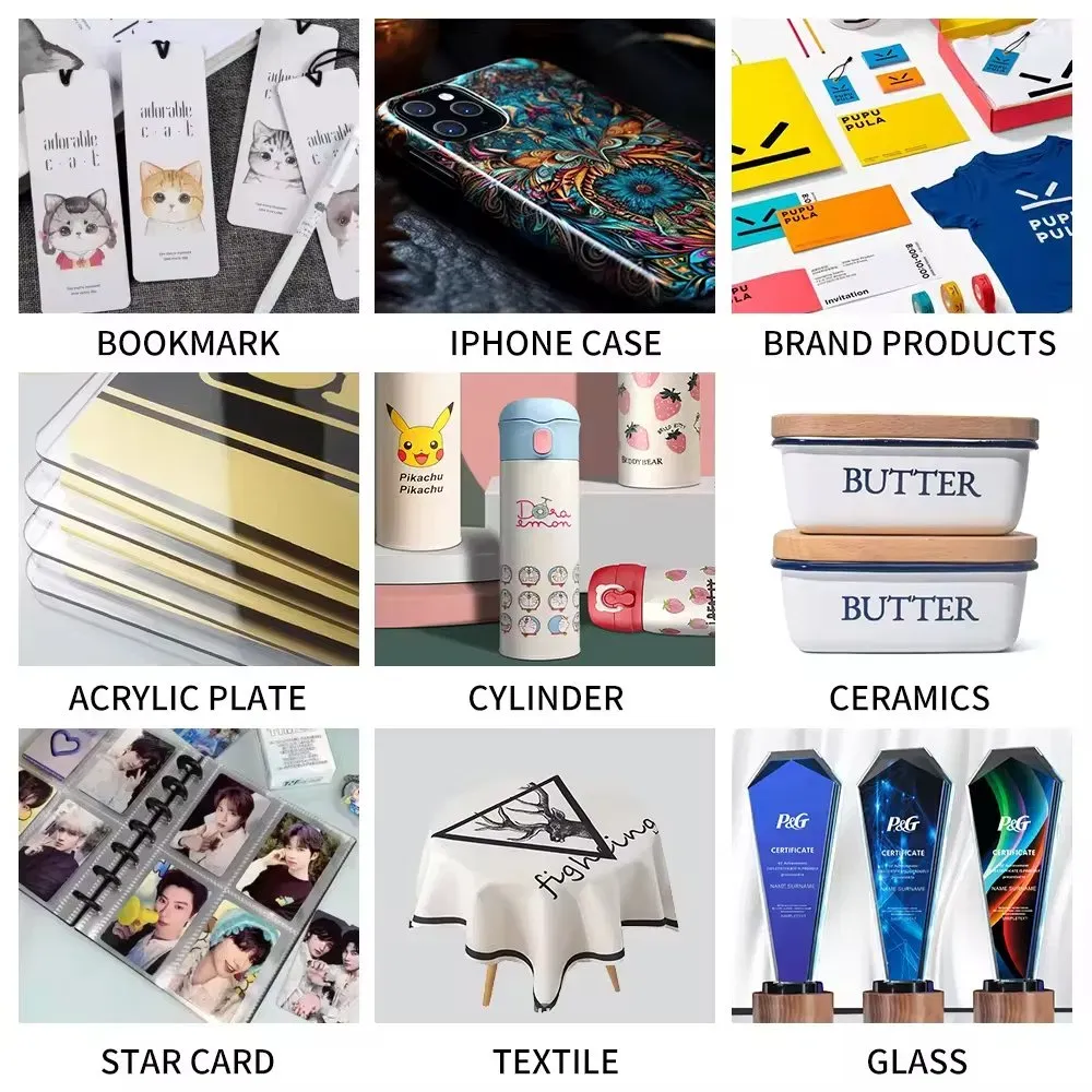 УФ Плоский Принтер A3 с Камерой CCD для Визуального Позиционирования 5