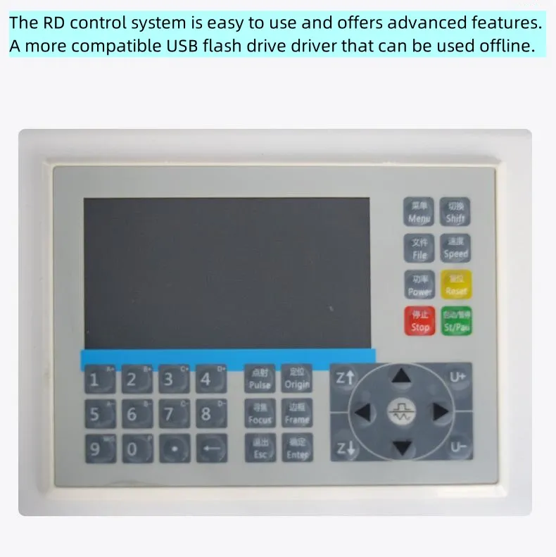 Лазерный гравировальный и резательный станок CO2 9060 для неметаллов 4
