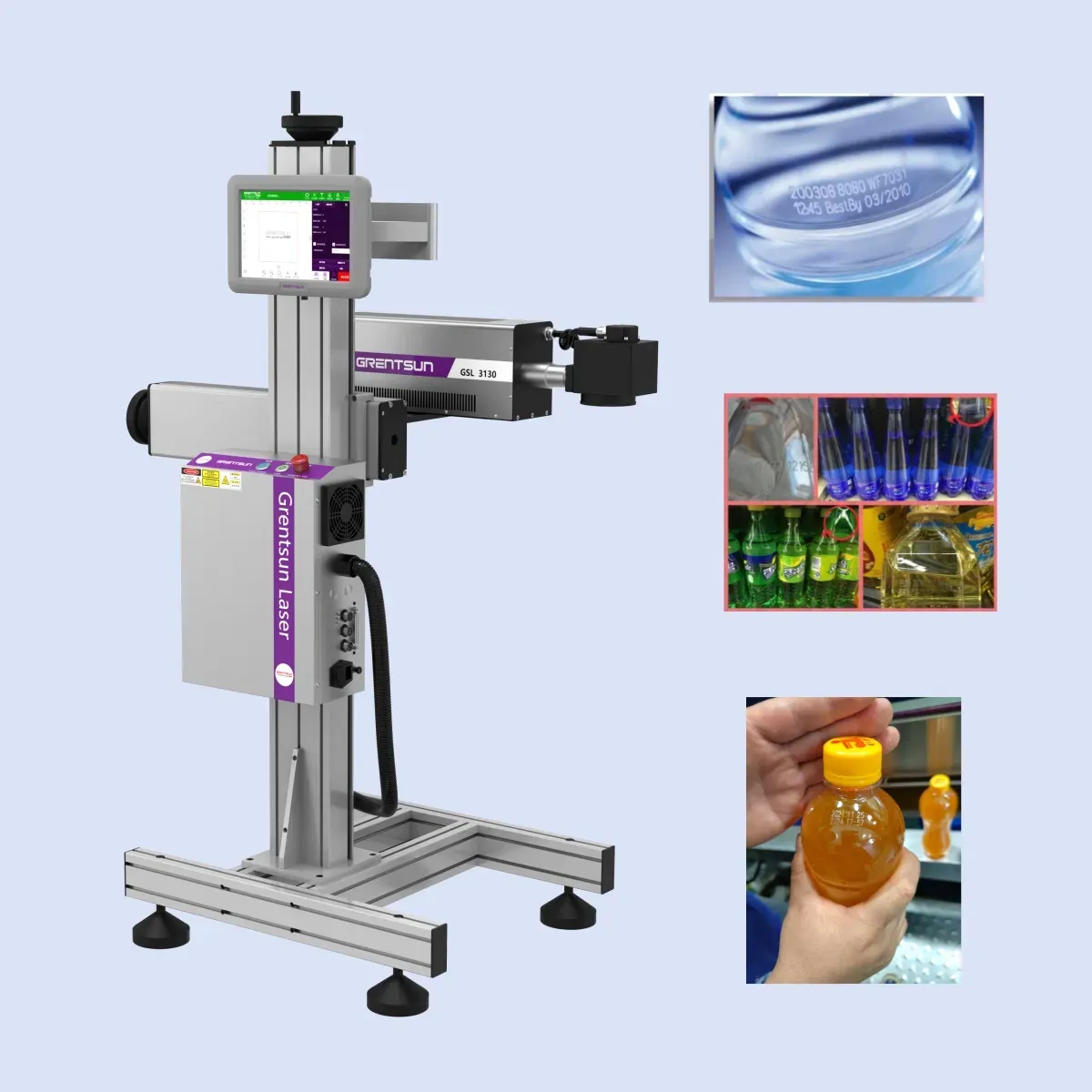 Профессиональная CO2 лазерная маркировочная машина для упаковки и заполнения
