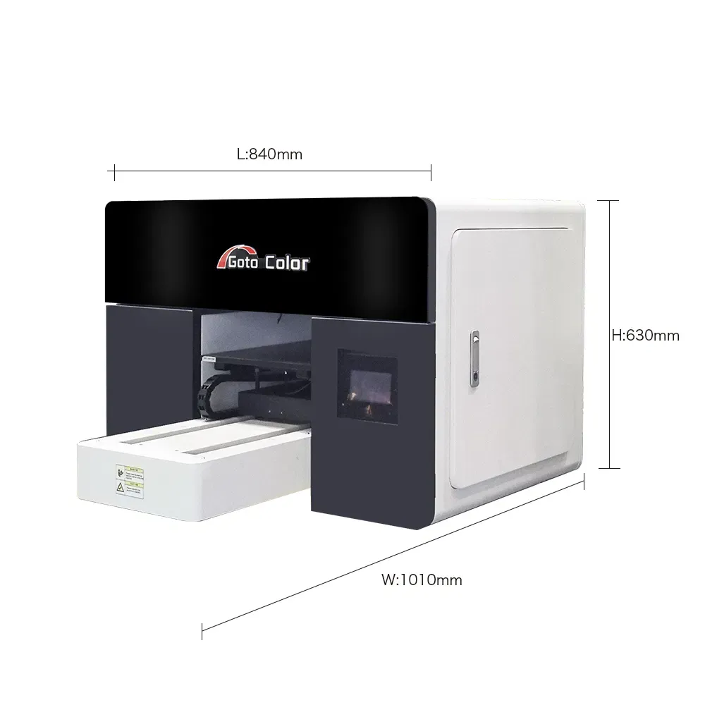 Профессиональный УФ плоский принтер A3 для печати на стекле, дереве, акриле и ПВХ 2