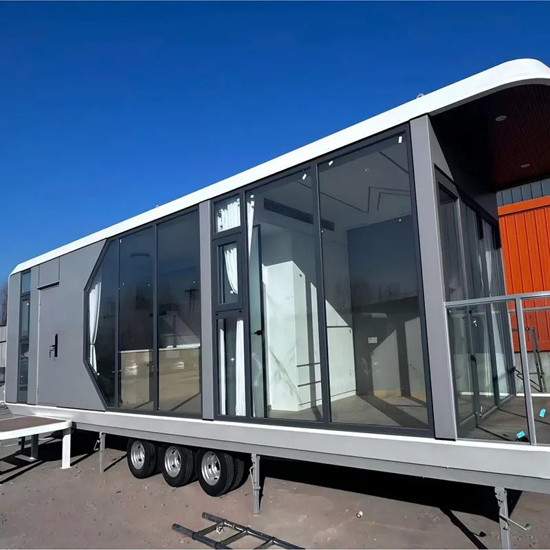 Капсульные дома с полной мебелью, буксируемые, космические капсулы 2