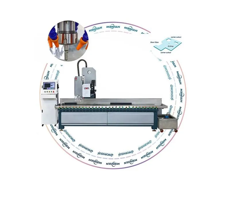 Автоматическая машина для сверления, фрезерования и шлифовки стекла с ЧПУ