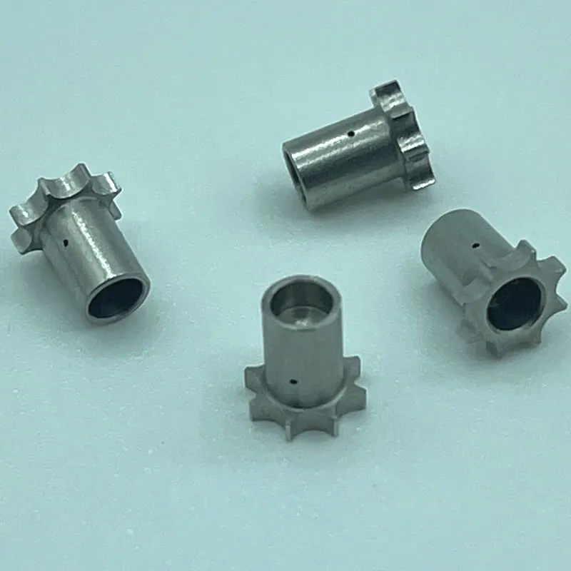 Кастомная ЧПУ обработка деталей медицинских стоматологических титановый сплав зубчатую муфту с накаткой