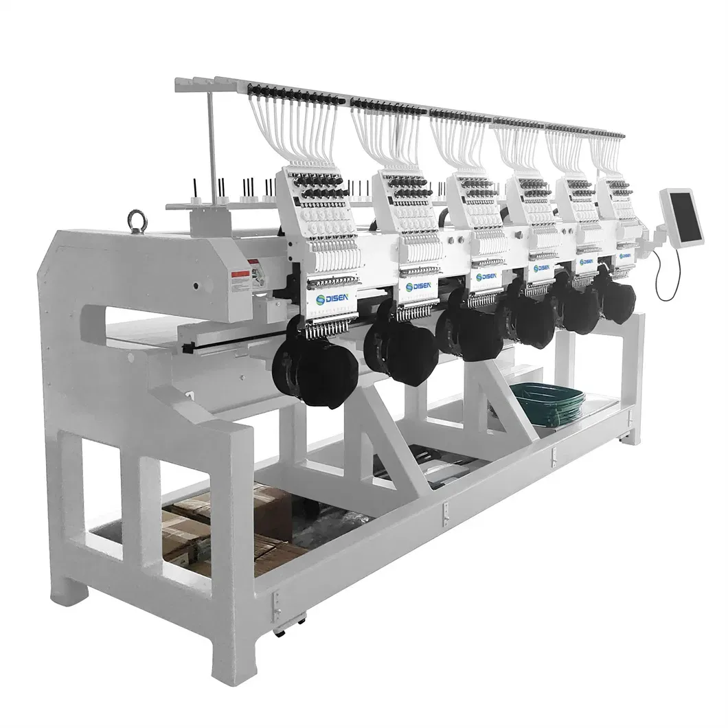 Профессиональная машина для вышивки на футболках 6 головок 5