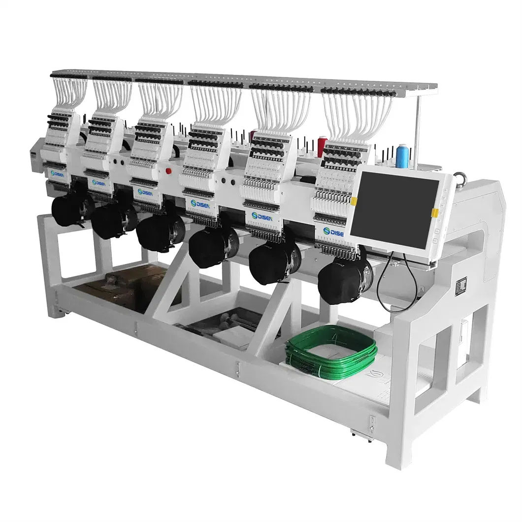 Профессиональная машина для вышивки на футболках 6 головок 2