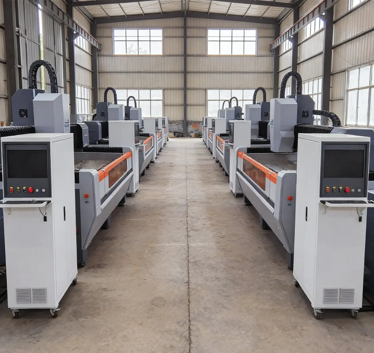 Профессиональный горизонтальный станок с ЧПУ для обработки стекла