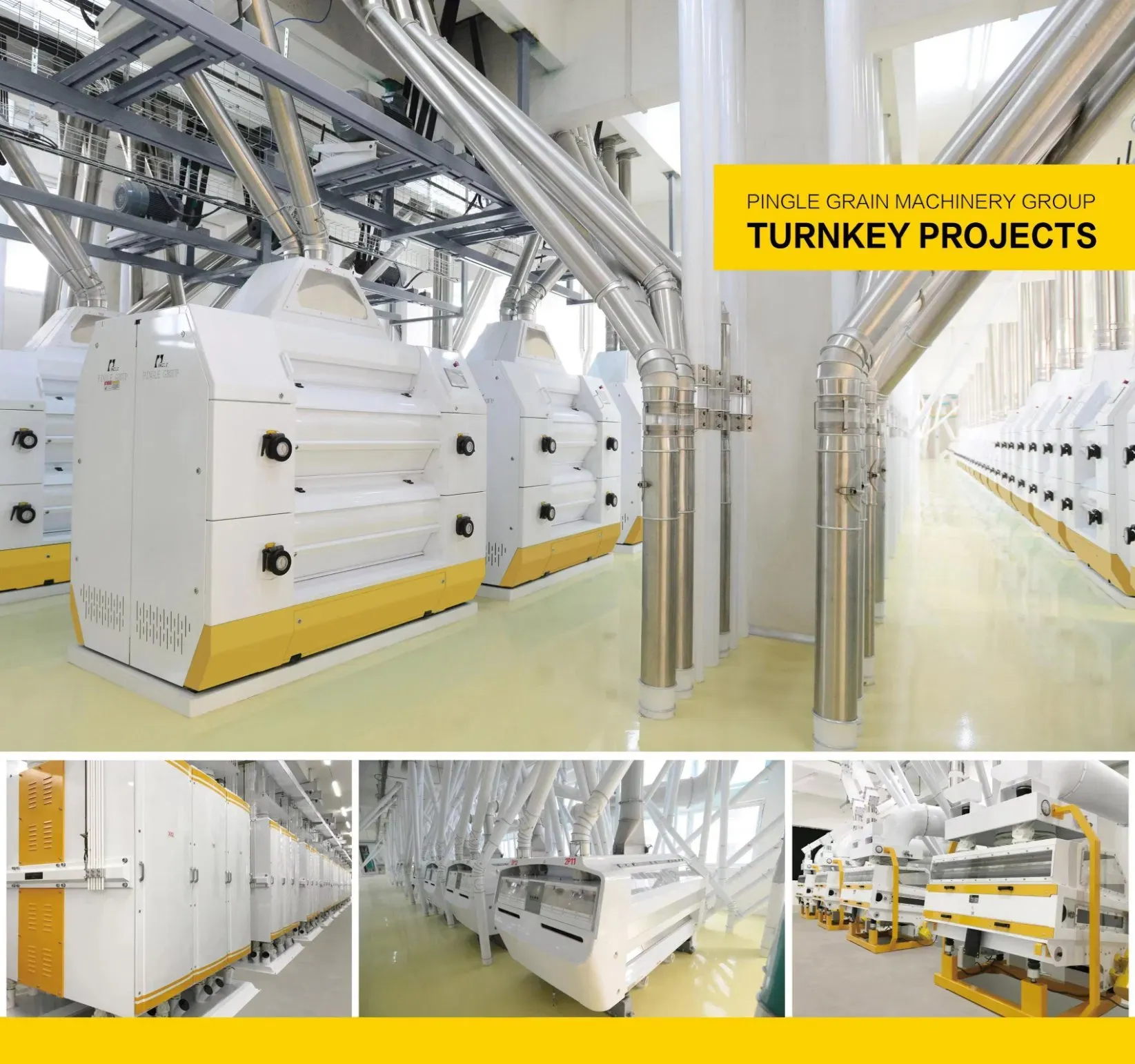 Профессиональная мукомольная мельница 100-500T