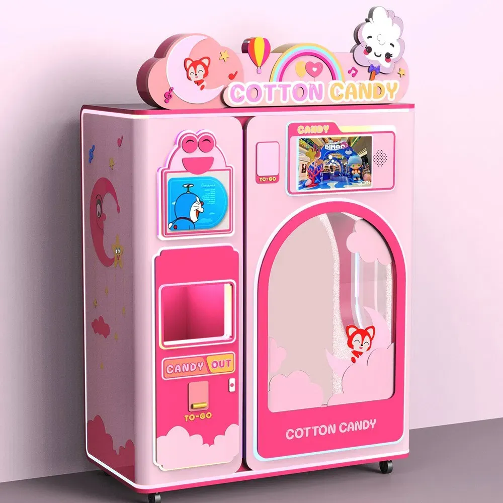 Монетный автомат для детей, коммерческий автомат для сладкой ваты