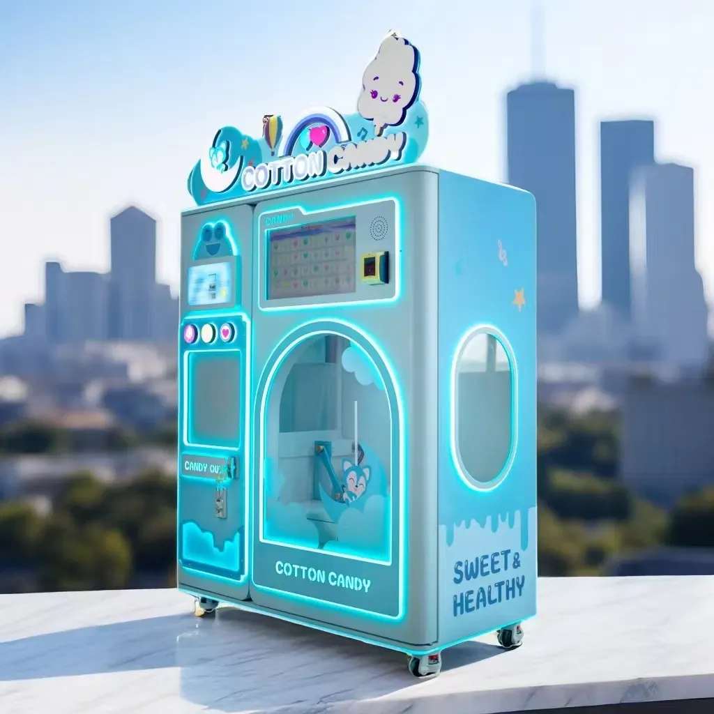 Монетный автомат для детей, коммерческий автомат для сладкой ваты 2