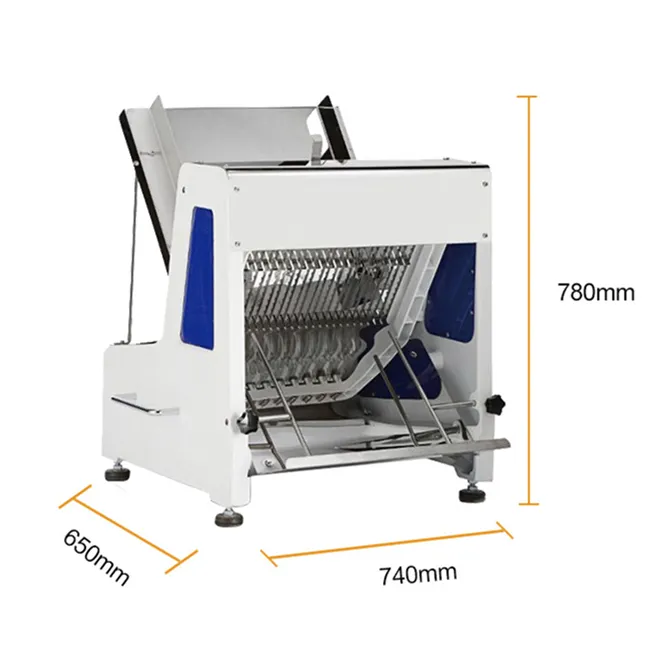 Профессиональная электрическая машина для нарезки хлеба 6
