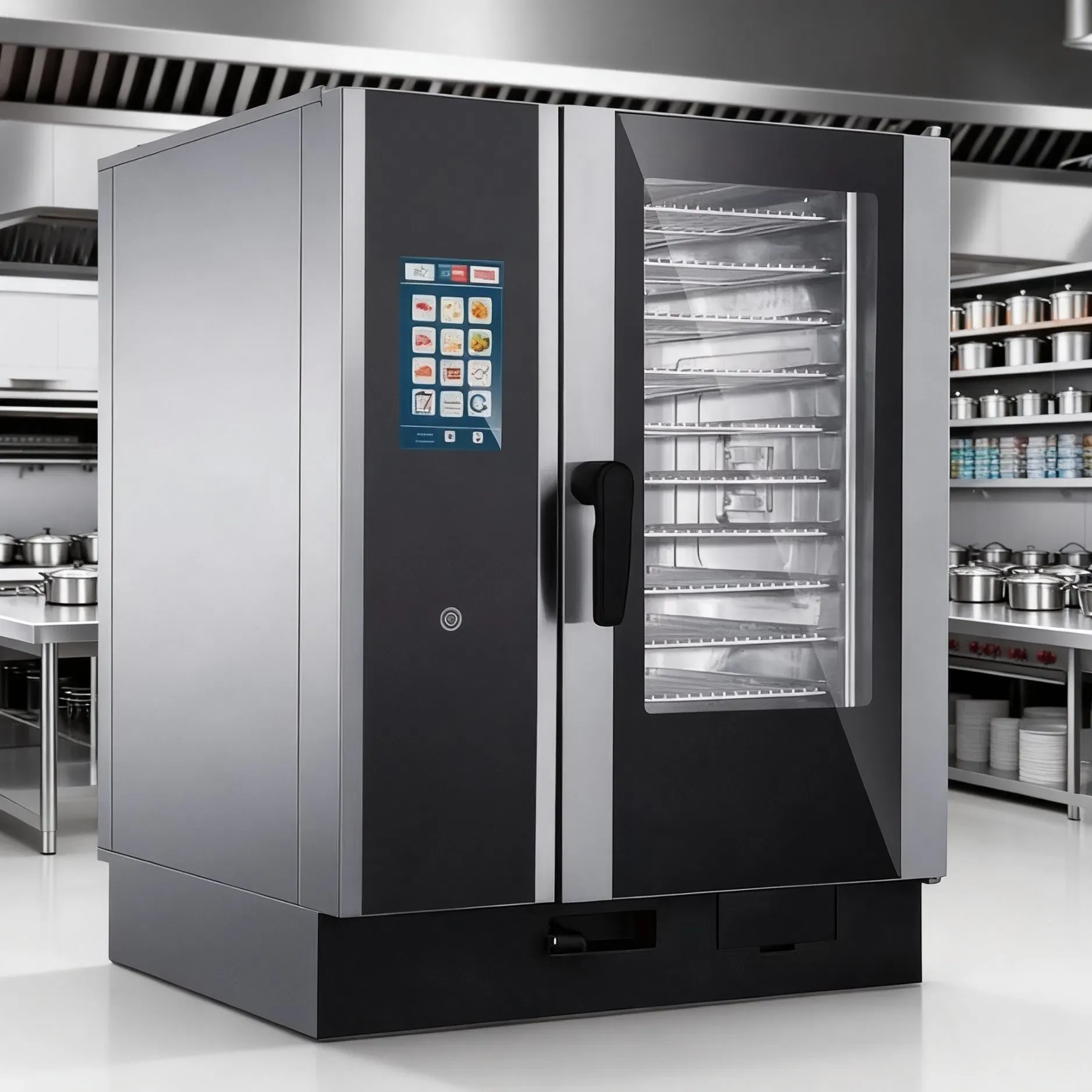 Коммерческая комбинированная паровая печь для профессиональной выпечки и жарки