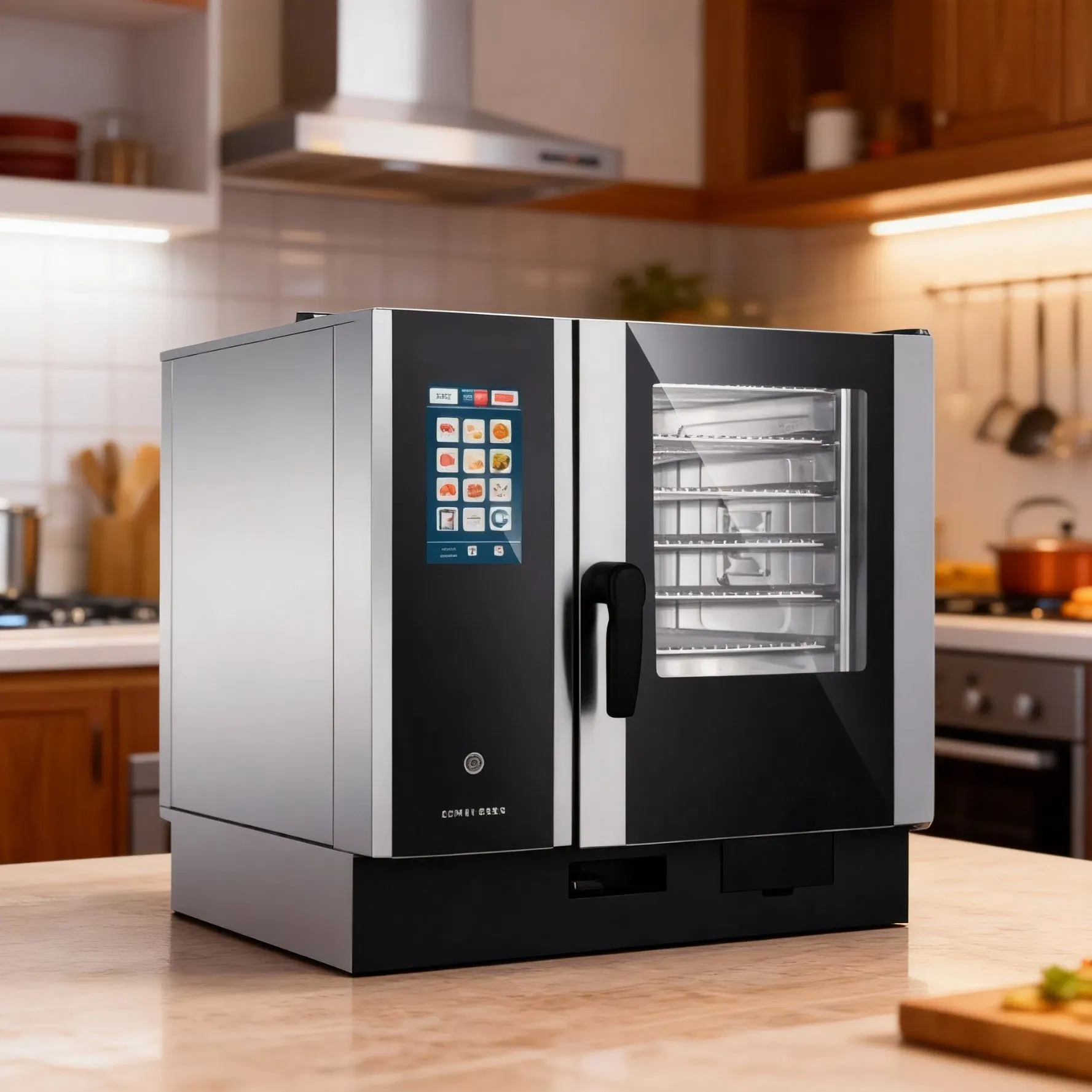 Коммерческая комбинированная паровая печь для профессиональной выпечки и жарки 4