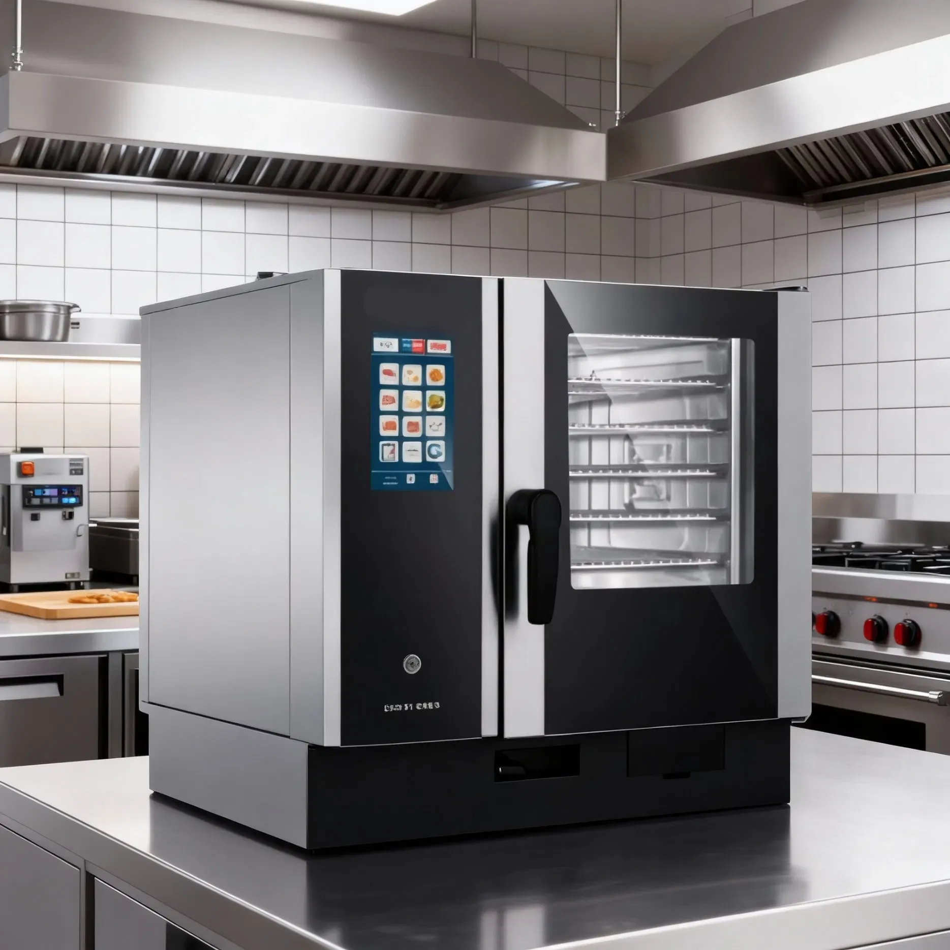 Коммерческая комбинированная паровая печь для профессиональной выпечки и жарки 5