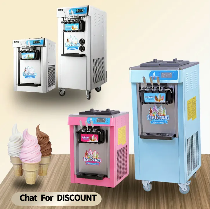 Автоматическая машина для мороженого 3 вкусов 2