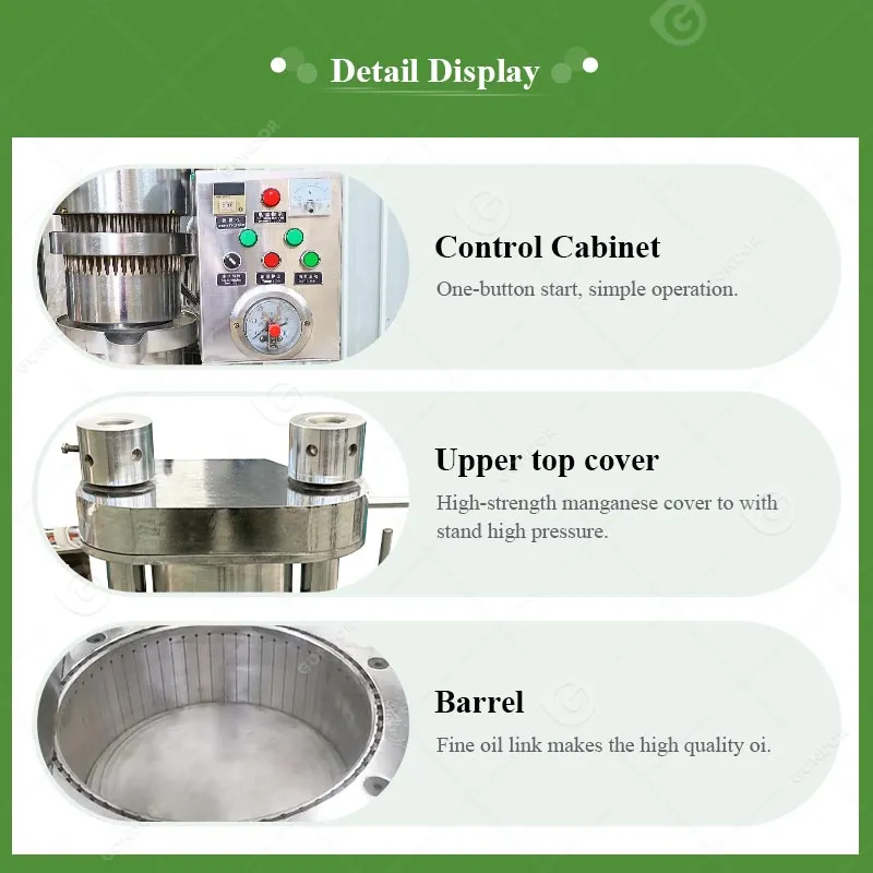 Промышленный холодный маслопресс для масла какао, кокоса, оливы и авокадо 4