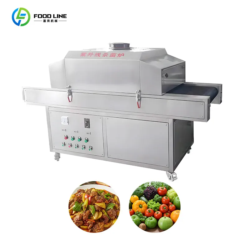 Промышленный туннельный УФ стерилизатор для обработки продуктов питания