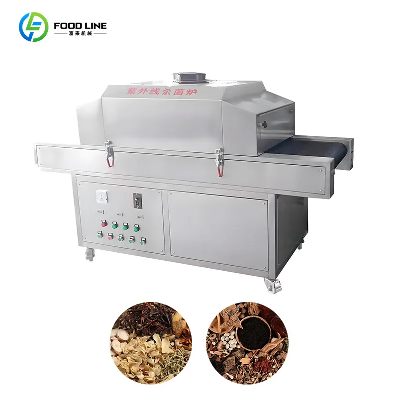 Промышленный туннельный УФ стерилизатор для обработки продуктов питания 6