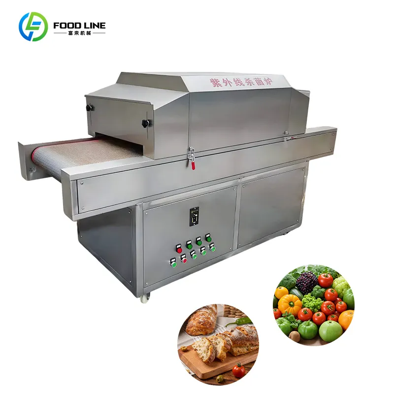 Промышленный туннельный УФ стерилизатор для обработки продуктов питания 4