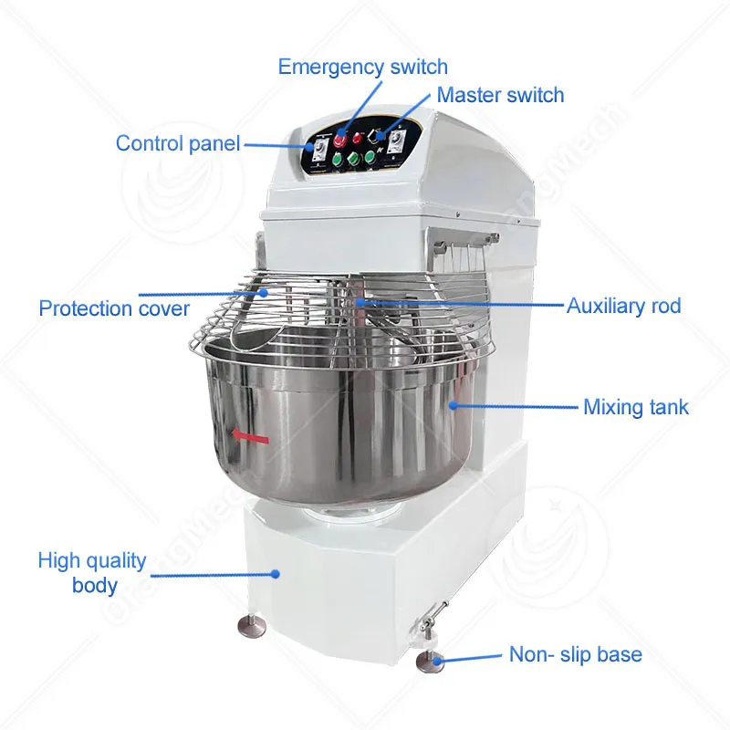 Промышленный спиральный тестомес для коммерческого использования 2