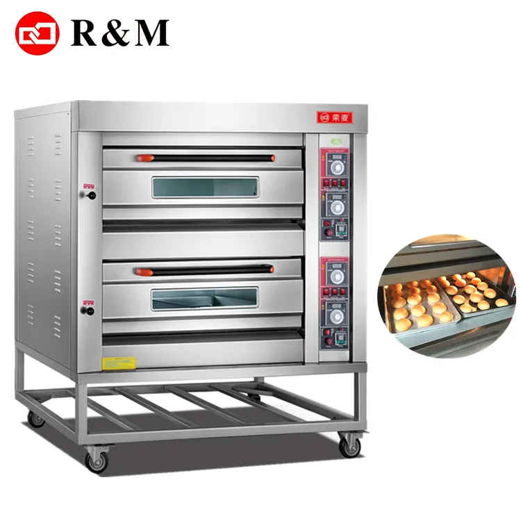 Профессиональная коммерческая газовая и электрическая печь для выпечки хлеба 4