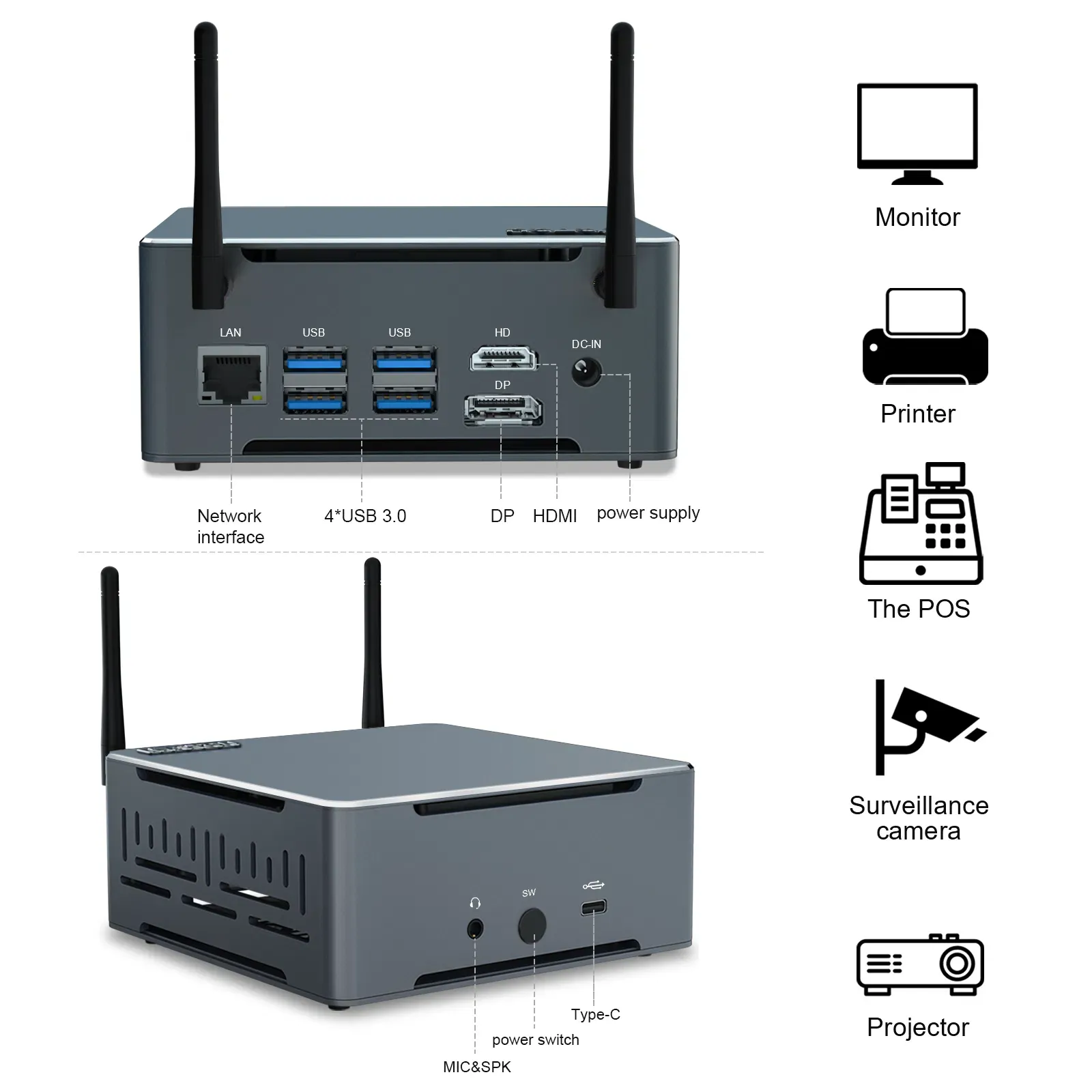 Компактный игровой мини-ПК HYSTOU M6 с AMD Ryzen 5 2