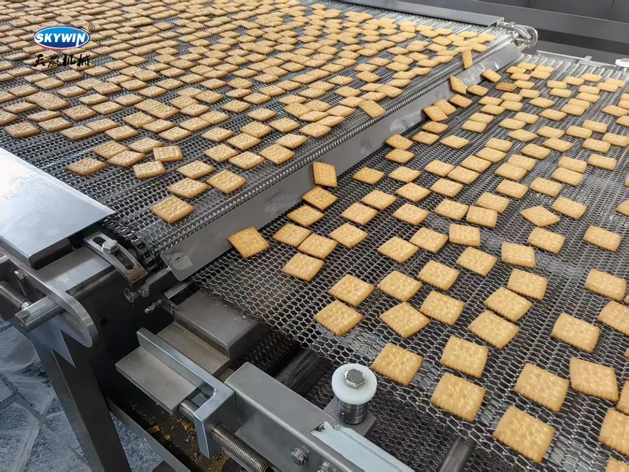Автоматическая линия обработки печенья и крекеров для пищевого завода 2
